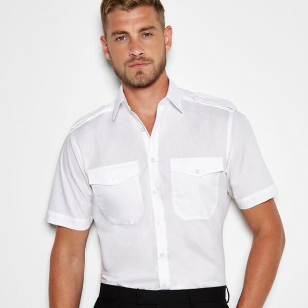 Kustom Kit Short Sleeve Tailored Pilot Shirt Thumbnail