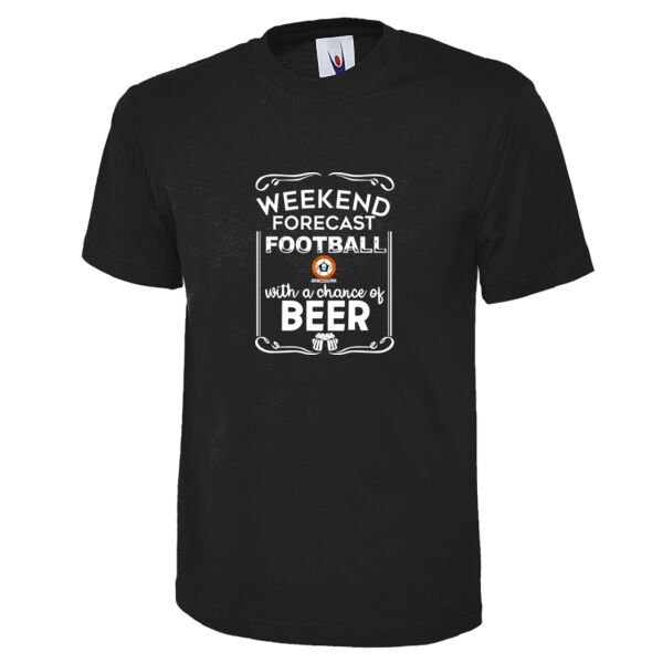 Football with a chance of beer T-Shirt Thumbnail